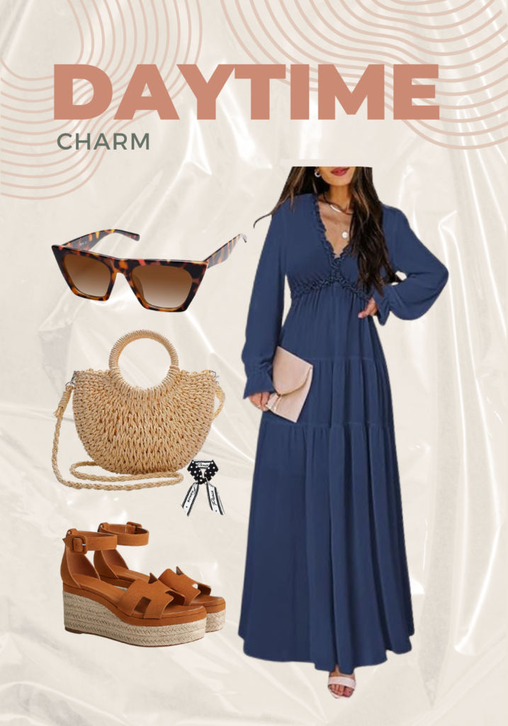 daytime charm maxi dress for fall