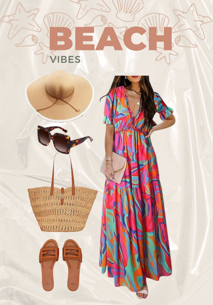 beach vibes maxi dress for fall