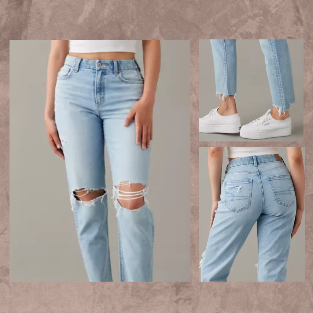 Outfit for fall season - mom jeans